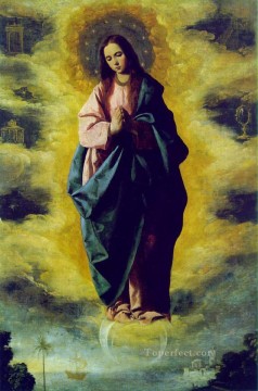 Francisco de Zurbaran Painting - The Immaculate Conception Baroque Francisco Zurbaron